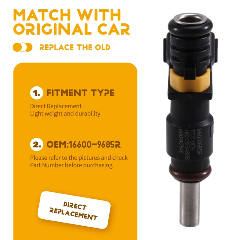 

ABQB-для Renault Twingo Smart Forfour 1.0 бензин 166009685R 16600-9685R 8201234808 топливные форсунки 3 шт.