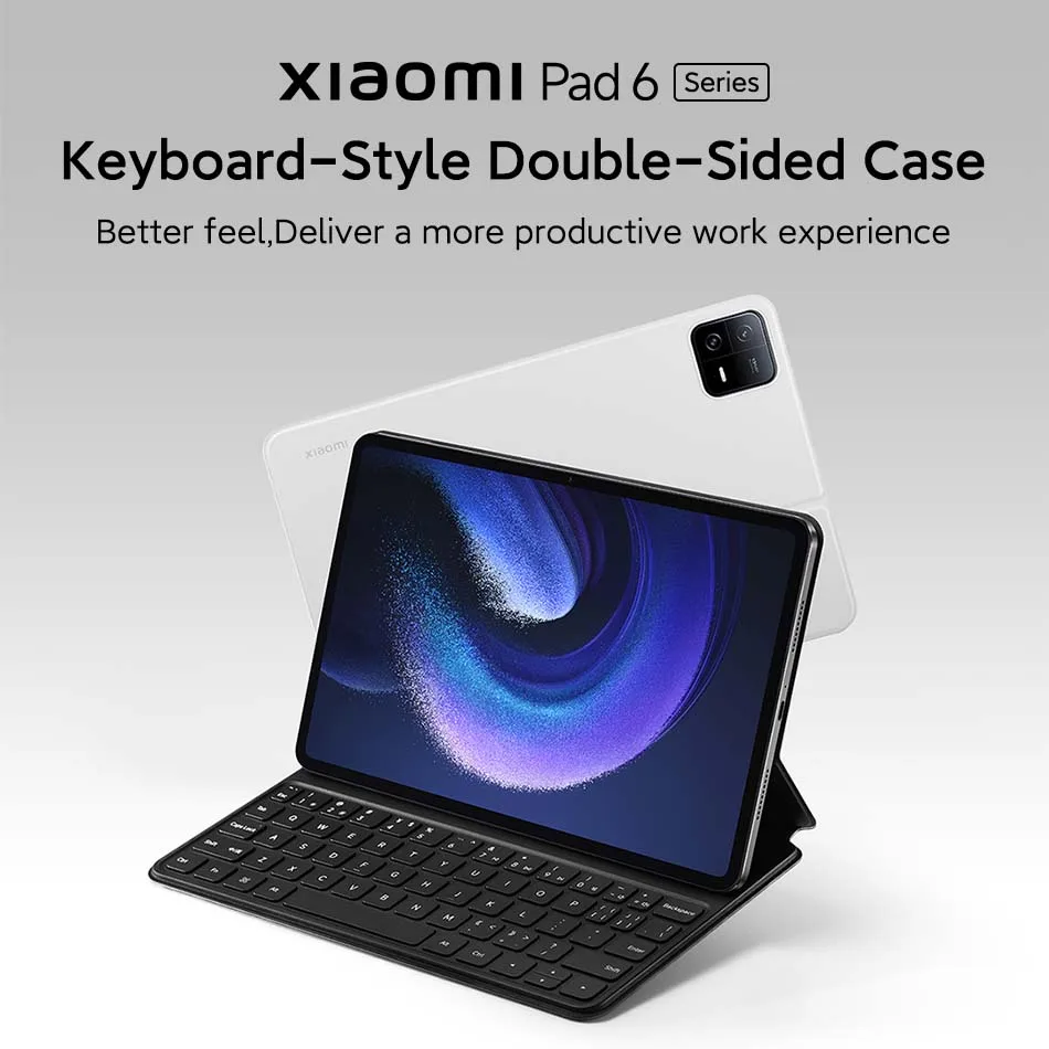 Original Pad 6 / 6 Pro Keyboard Case For MI Tablet 6 Series Magnetic Touch Keyboard Shell Double-sided PU Protective Case