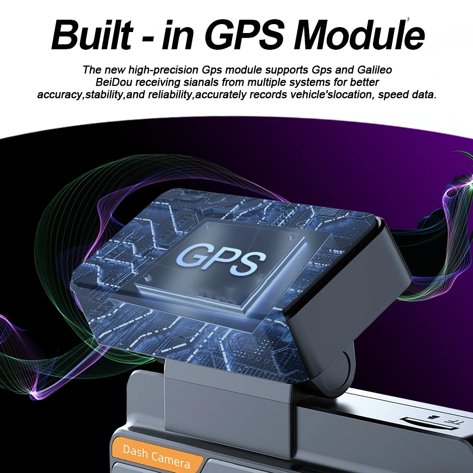 E-ACE Dash Cam 4K 3 بوصة سيارة صغيرة Dvr عدسة مزدوجة مع GPS WIFI 24h وقوف السيارات 1080P كاميرا الرؤية الخلفية للرؤية الليلية الصندوق الأسود #6