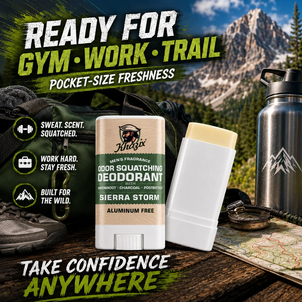 Underarm Deodorant Stick|Dual-Active Odor Fighting Formula|Shea Butter & Essential Oils Infused|Gentle Long-Lasting Freshness.Bo - view 3