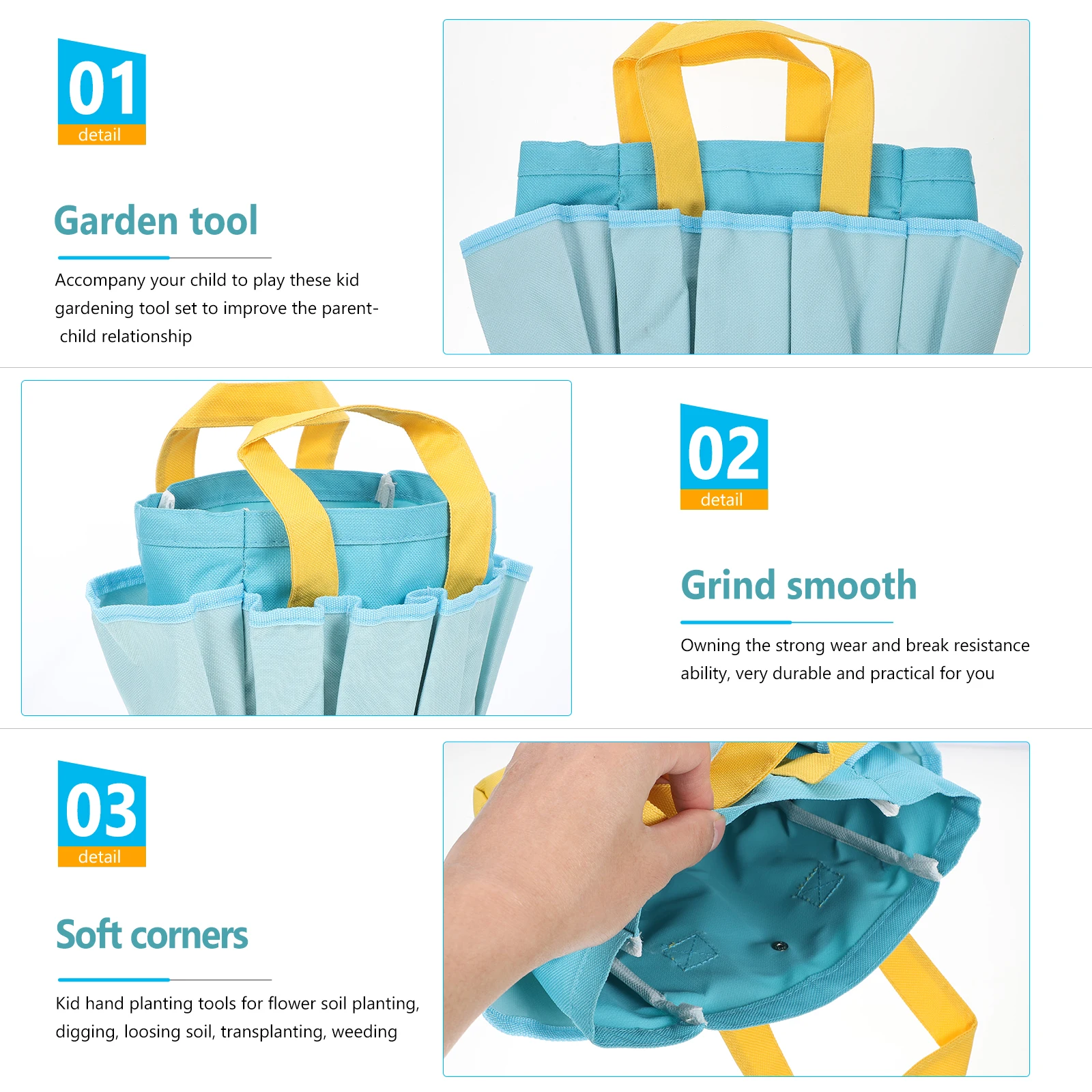 1 Juego de herramientas de plantación, herramientas de jardín para niños, pala de plástico, tamaño de mano para niños, regalo perfecto, Kit de jardinería, herramientas para exteriores