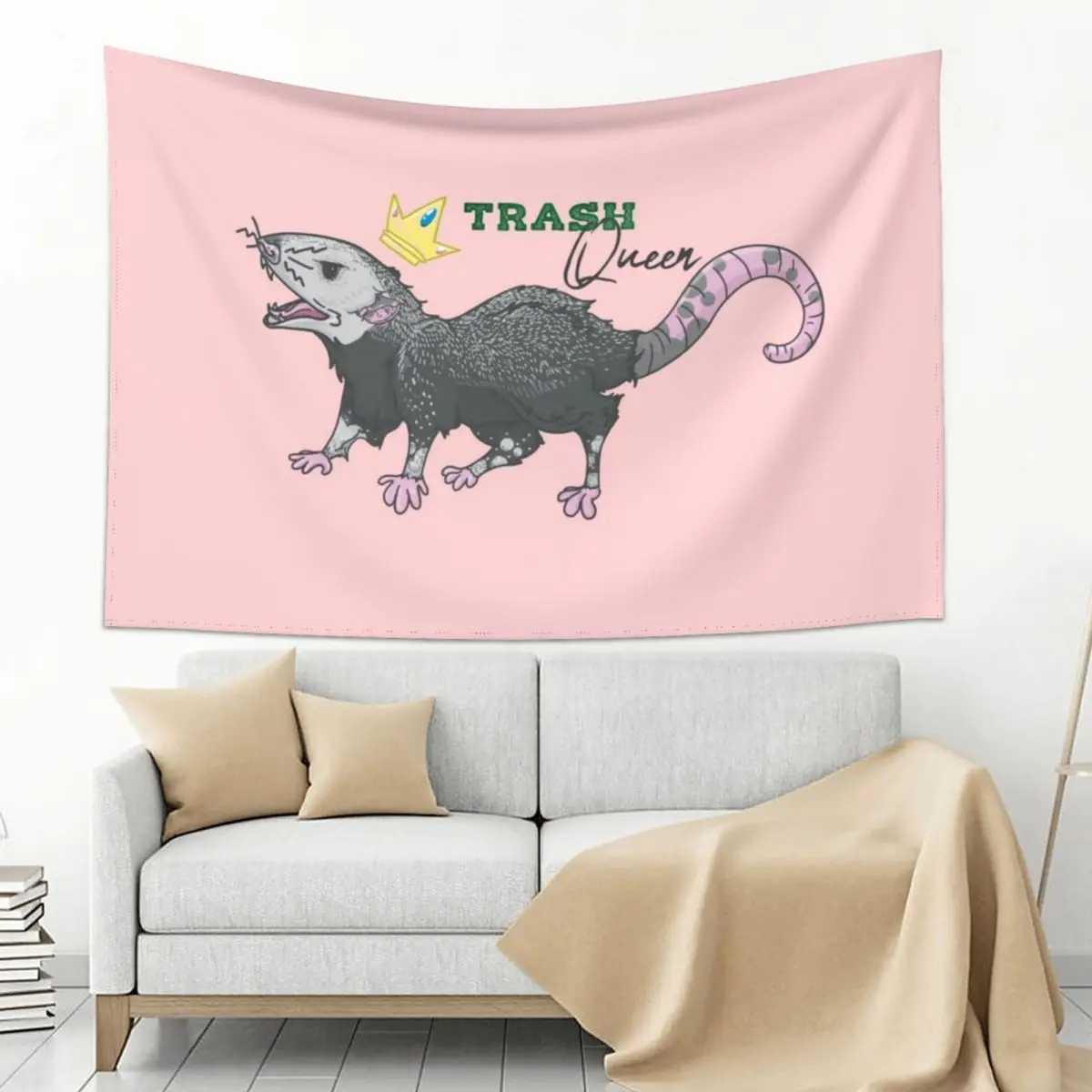 

Trash Queen Tapestry Wallpapers Home Decor Art Mural Wall Mural Room Decor Korean Style Tapestry