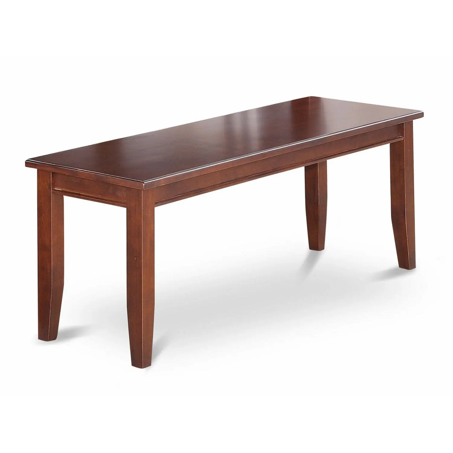 

Dining Table Bench with Wooden Seat 51x15x17 Inch Mahogany, Customized