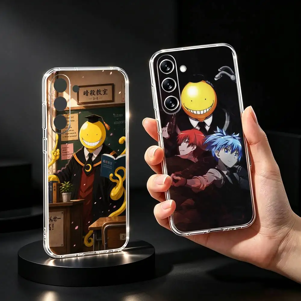 Anime A-Assassination Classroom-m Phone Case For Samsung Galaxy A73,A72,A71,A70,A53,A52,A51Transparent Cover