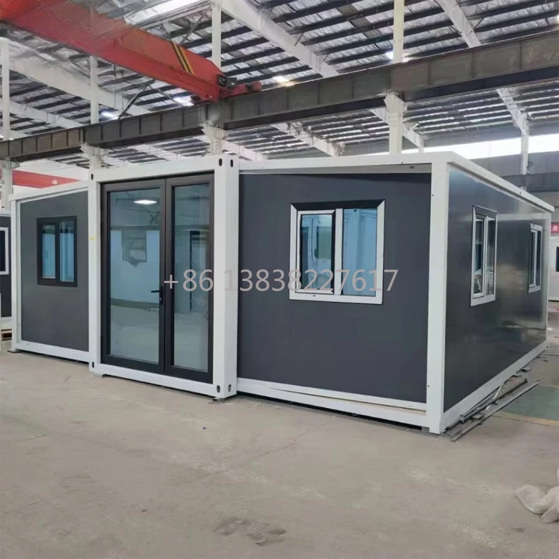 Modern Design Factory Direct Sales 40ft Extendable Foldable Steel Prefab Container House Shipping Container Folding Living Cabin
