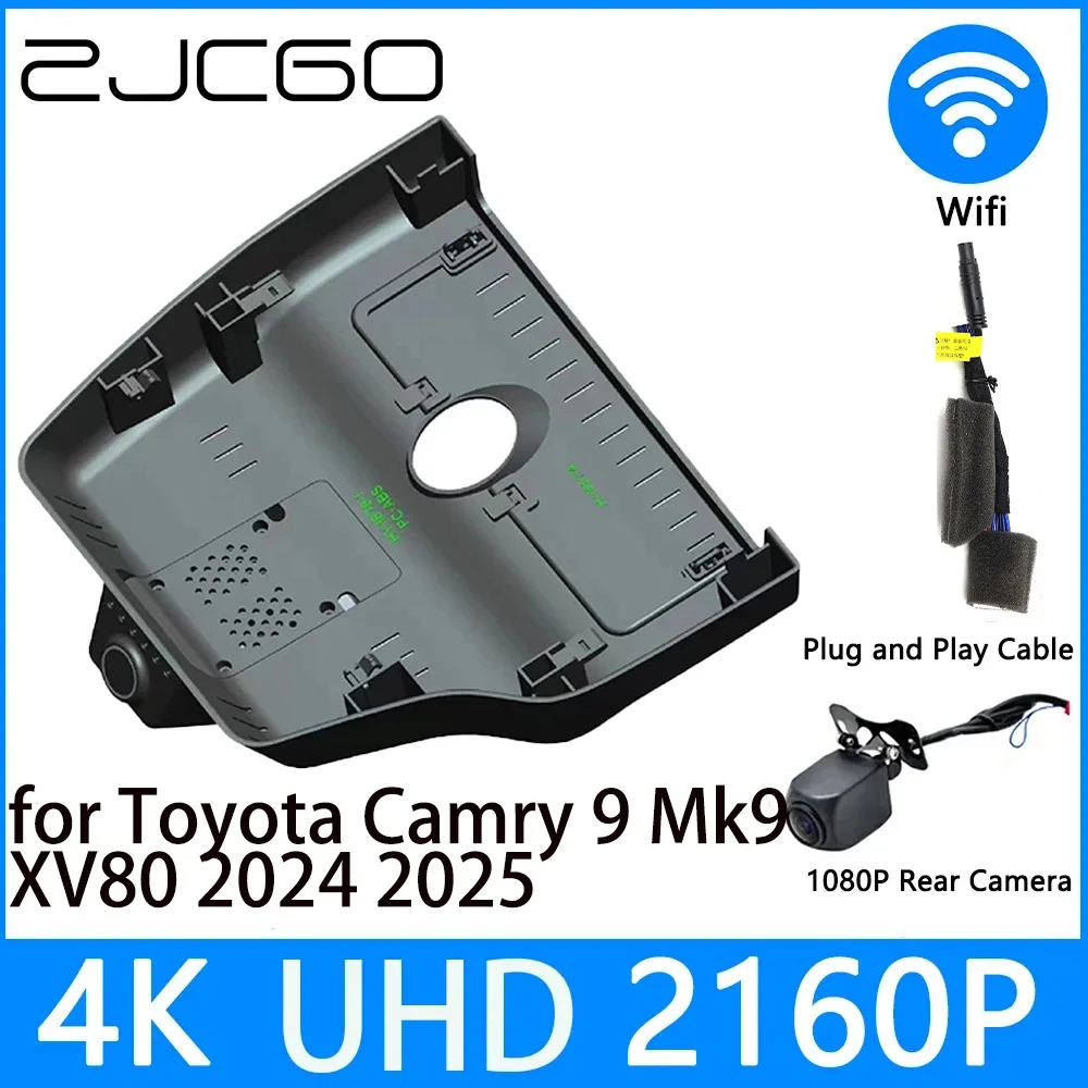 

ZJCGO Dash Cam 4K UHD 2160P Car Video Recorder DVR Night Vision parking for Toyota Camry 9 Mk9 XV80 2024 2025