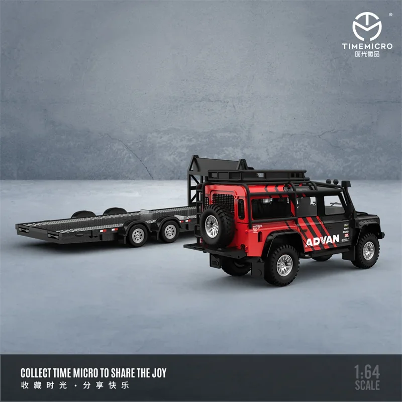 Time Micro 1:64 Land Rover Defender ADVAN / HKS limited999 Modellino di auto pressofuso