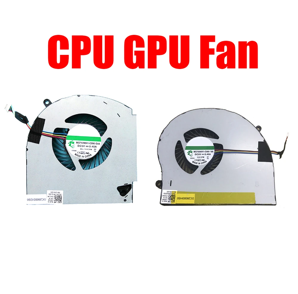 

Laptop Fan For Alienware 17 R4 R5 MG75090V1-C070-S9A 0Y0DM6 Y0DM6 MG75090V1-C060-S9A 0V613M V613M DC5V