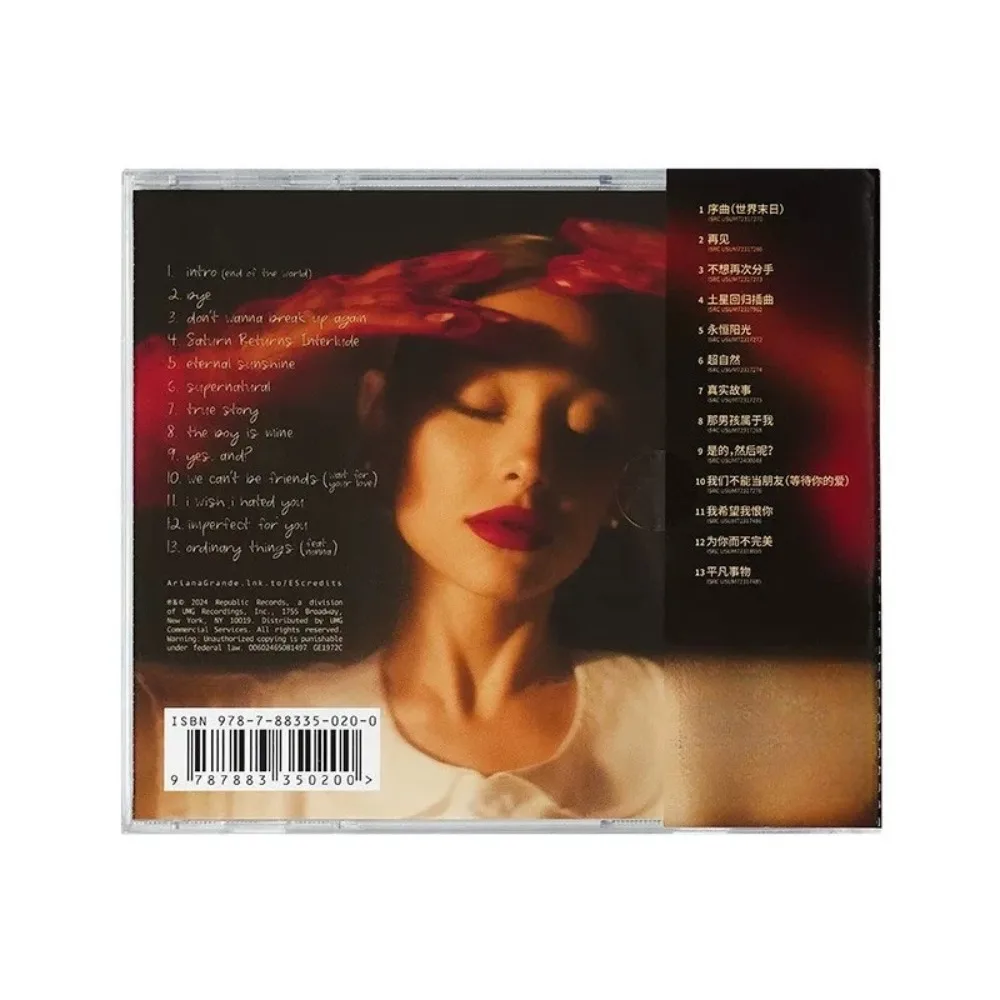 CD Ariana Grande "Eternal Sunshine" - Abraços Pop Vibrantes |   para amantes do poder vocal e entusiastas do pop