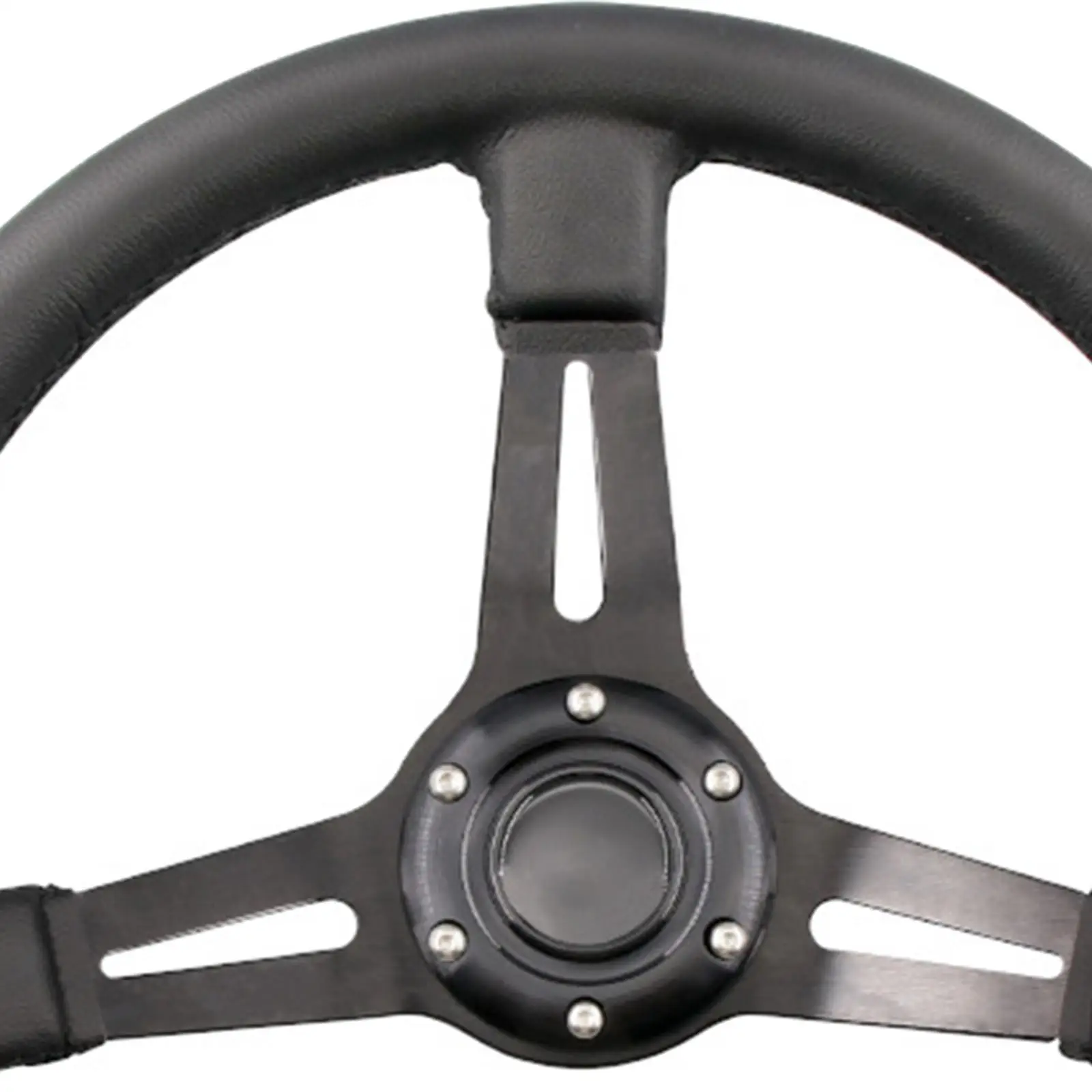 

Steering Wheel Golf Cart PU 3 Spoke Golf Cart Accessories for for with Adapter universal DIY Golf Cart Replacement