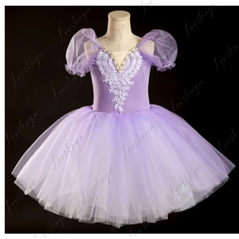 

Children's Ballet Dress - Swan Lake Puff-sheer Chiffon Dress - Ballet Performance Outfit Dress - Little Swan Dance Costume