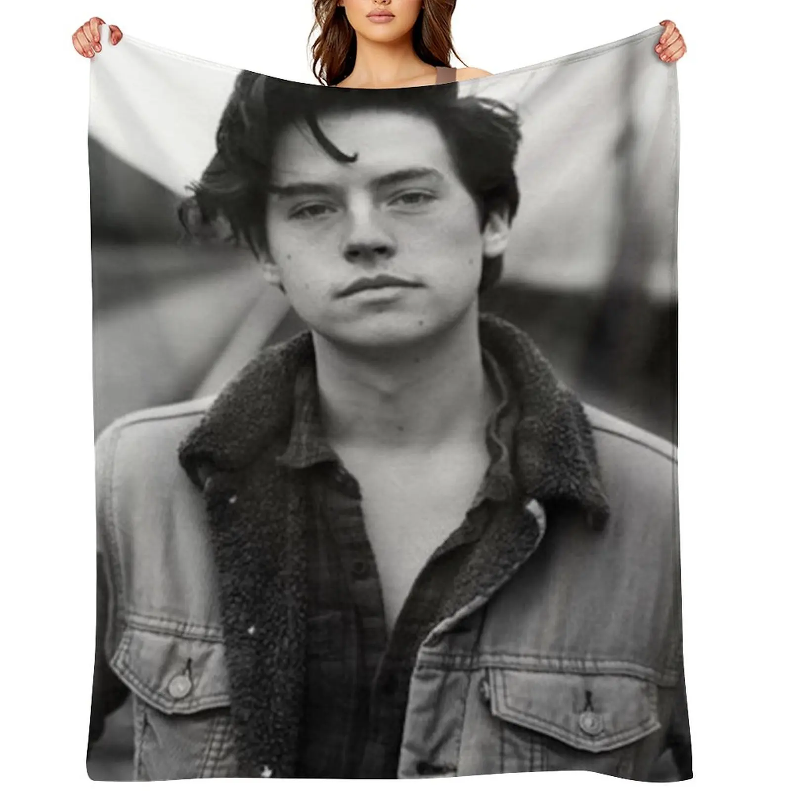 

COLE SPROUSE BLACK AND WHITE Throw Blanket funny gift Decoratives Decorative Sofa Soft Big Blankets