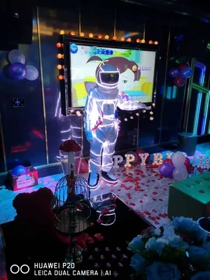 LED space suit stage dance performance wear interactive atmosphere glow-in-the-dark props hotel party festival luminous supplies