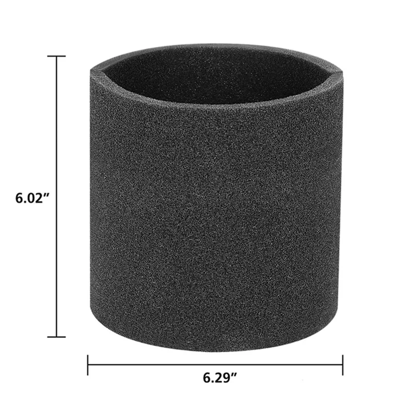 6 pacotes de filtros de substituição de espuma 90585 com manga de espuma VF2001 para aspirador de pó seco e molhado, peças de reposição 9058500