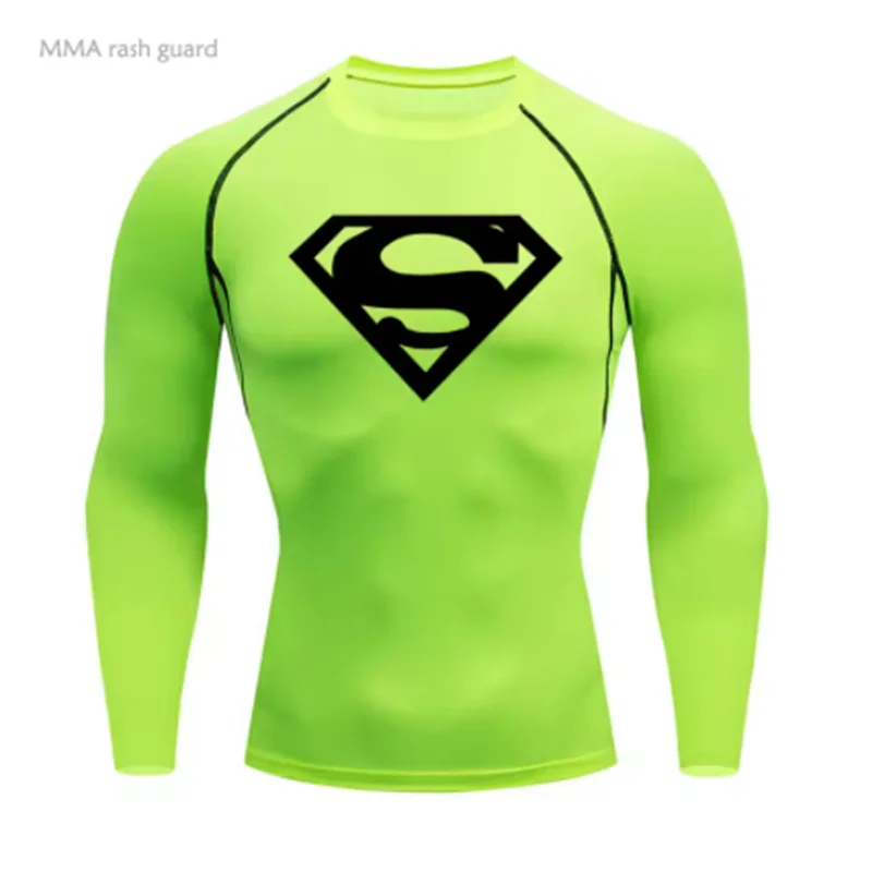 تشغيل تي شيرت الرجال ضغط قميص أسود رياضة قمة رياضية سريعة الجافة تنفس رياضية تجريب كمال الاجسام تي شيرت قصير #6