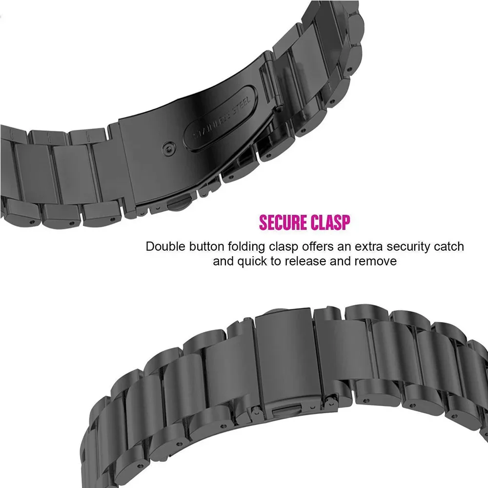 For Haylou RS4 Plus Strap Stainless Steel Straps Quick Release Watchbands Metal Bracelet 20mm Watch Band For Haylou LS02 RS4