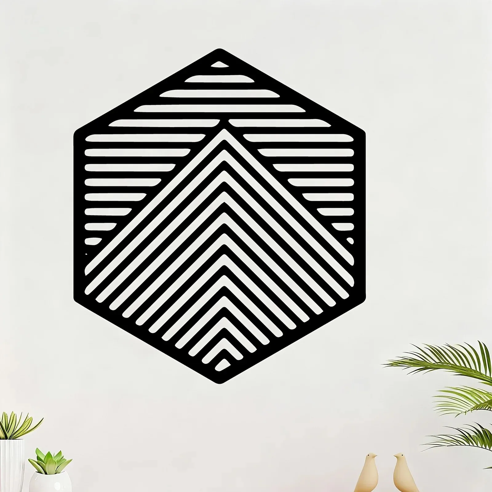CIFBUY Iron Wall Art Geometric Arrow Metal Sign Waterproof Home Living Room Garden Decor Rustic Hanging Plaque