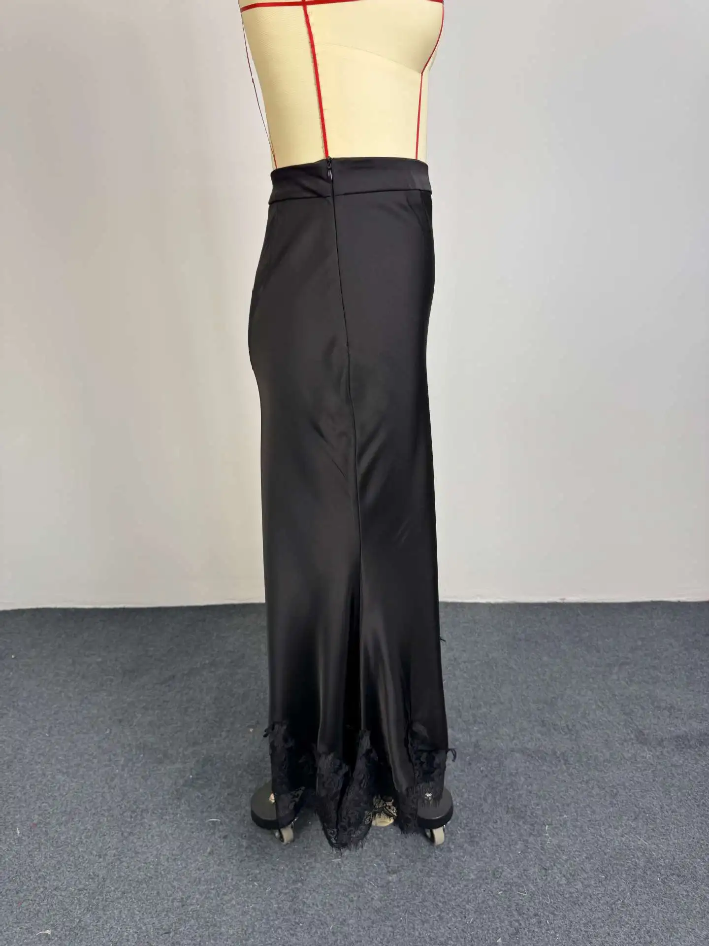 Women Two Piece Sets Skirt Set Turn Down Collar Lace Sexy Full Sleeve Tops Long Skirts High Waist Y2k Streetwear Elegant Work