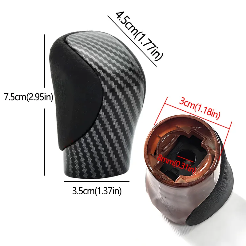 PU Leather Gear Shift Knob For Lexus ES GS-450H GX IS-300 NX-300H RC-300 RX-350 2015 2016 2017 2018 2019 2020 2021 Car Styling