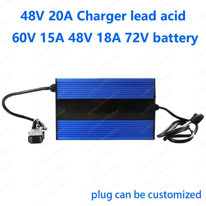 48V 20A Charger lead acid 60V 15A 48V 18A 72V battery for 60v 72v 15A AGM GEL WET Lead Acid Battery with Digital LCD Display