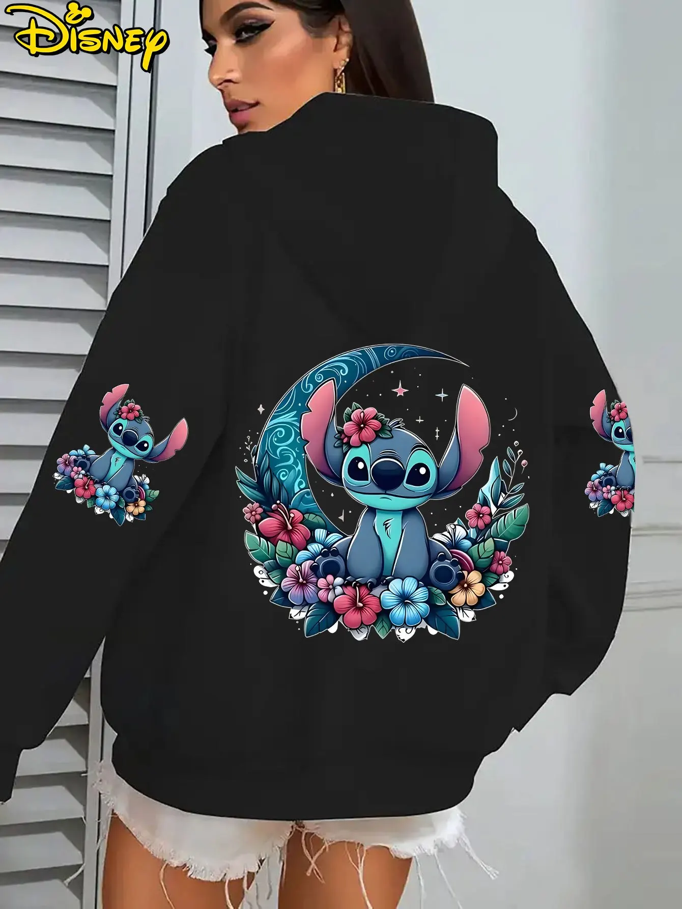 نمط ديزني، هوديس للرجال والنساء، جيوب الكنغر الأنيقة، بلوفرات بأكمام طويلة للراحة