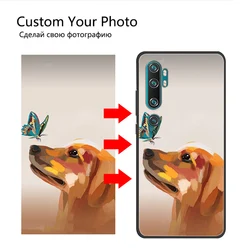 Customized Photo Phone Cases For Xiaomi Mi Note 10 Pro Note10 Lite Mi 9T A3 A2 Silicone Cover Design DIY Picture Name Text Coque