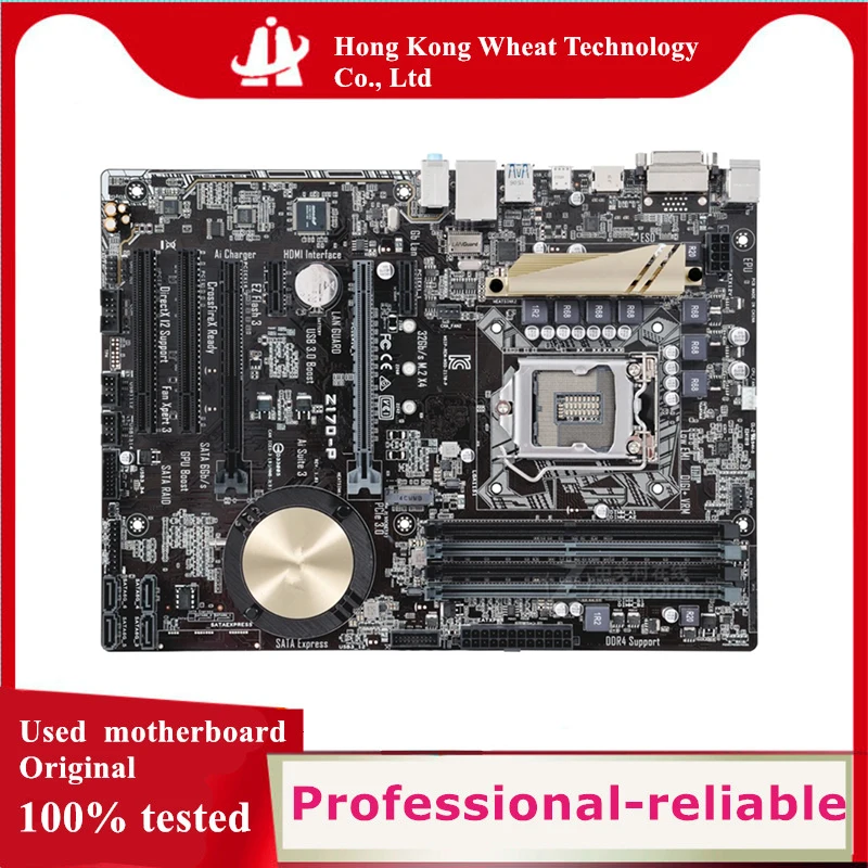 

Intel Z170 Z170-P Z170P motherboard Used original LGA 1151 LGA1151 DDR4 64GB USB2.0 USB3.0 SATA3 Desktop Mainboard