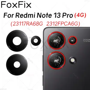 Bilashmart Back Camera Lens Xiaomi Redmi Note 13 Pro 4G Rear Camera Glass Cover Replacement+Adhesive Sticker 23117RA68G 2312FPCA6G