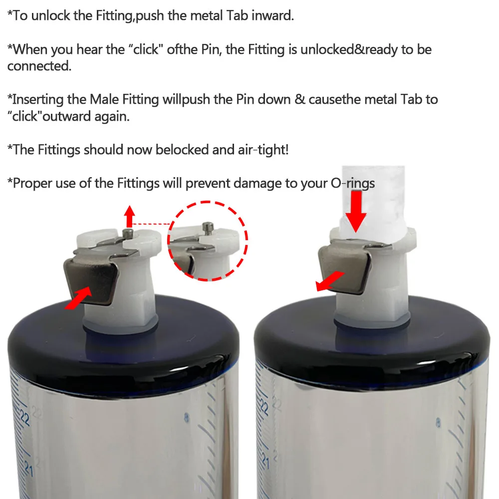 1.5-2.5inch Acrylic Cylinder for Penis Pump Untapered 9Inch w/ Female Valve Enlargement, Penis Bigge Size Vacuum Pump/Manual view 4