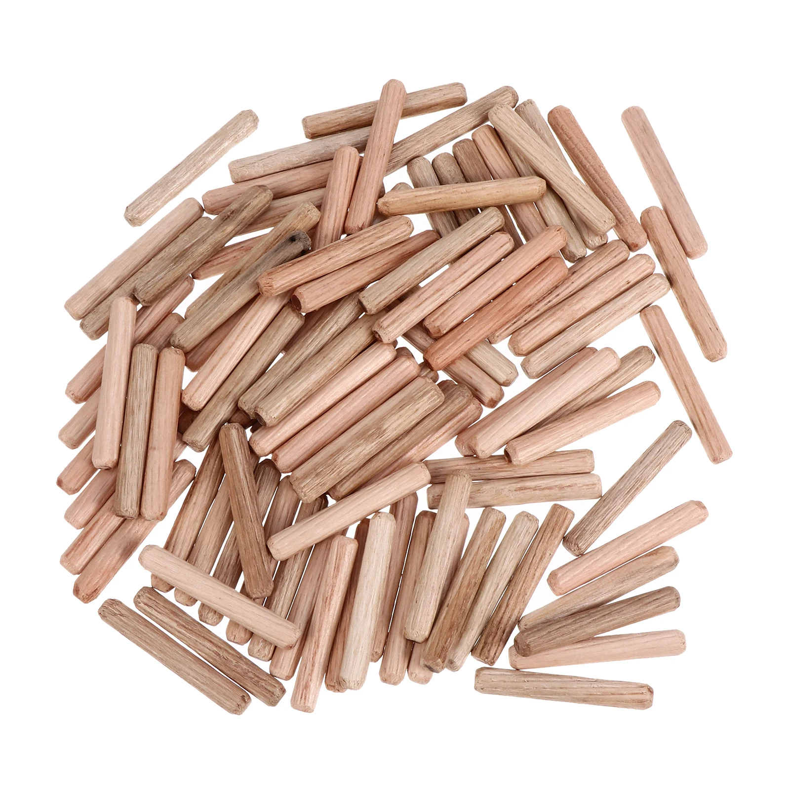 

300 Pcs Wood Dowels Wooden Plug Pin Round Craft Assembly Connector Hardwood Beveled Ends Reusable Screws nails shafts