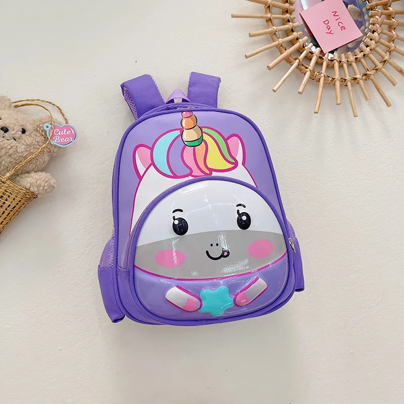 Kindergarten schoolbag new style cartoon cute spine protection printing primary school student schoolbag boy girl backpack