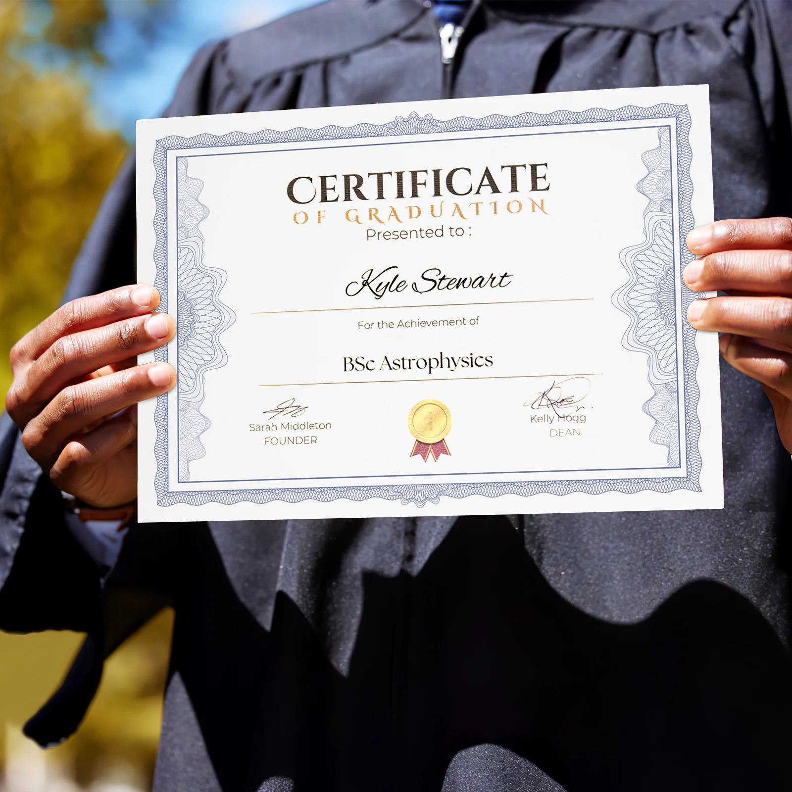 10 pezzi di carta per certificati fantasia per la stampa di certificati spessi per stampabili Premi Cirtificate di laurea in bianco