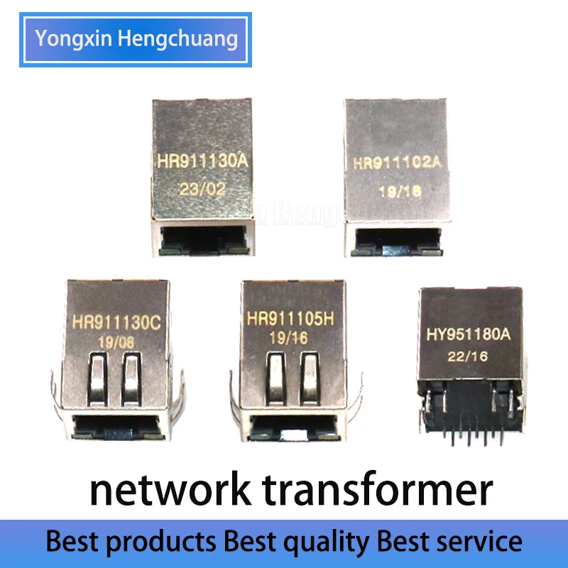 5PCS Network transformer HR911102A  HR911103A  HR911105A  HR911105H  HR911130A  HR911130C  HY951180A