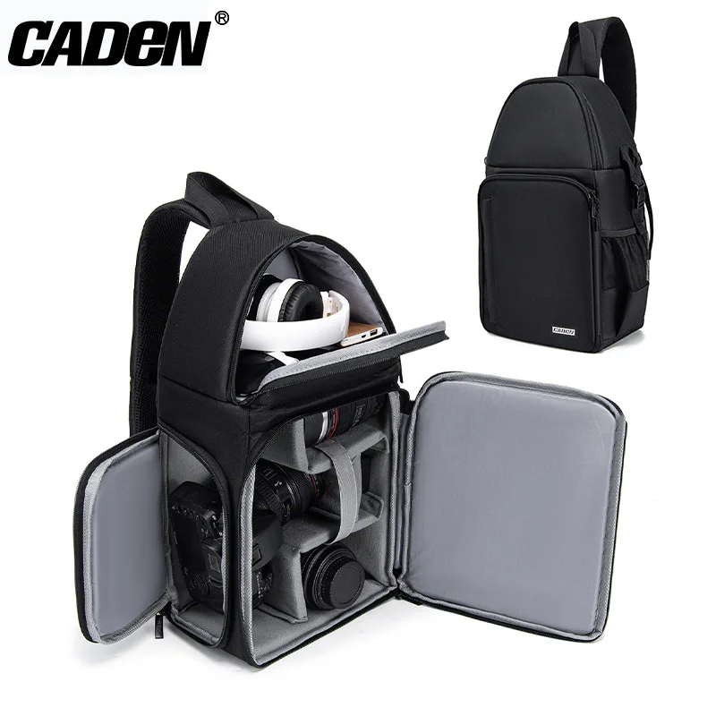 

Цифровая сумка Carden на плечо, водонепроницаемый многофункциональный рюкзак для фотосъемки через плечо с камерой, дышащая простая сумка для зеркальных фотокамер