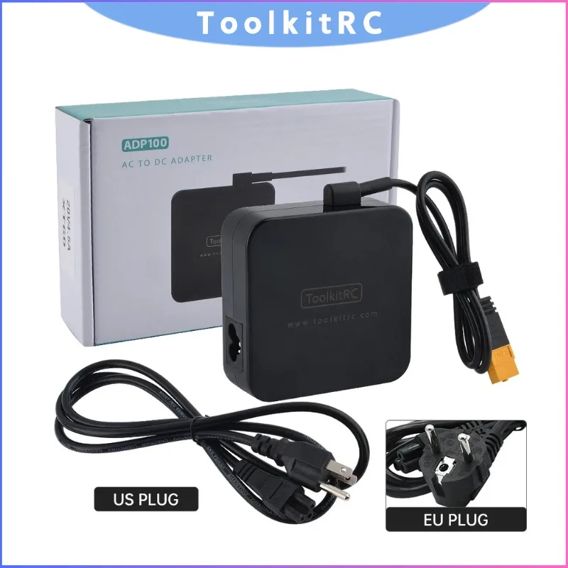 

ToolKitRC ADP100 100W Compact Power Supply, 20V with XT60 for Multi-Compatible RC Chargers like ISDT SkyRC Hota