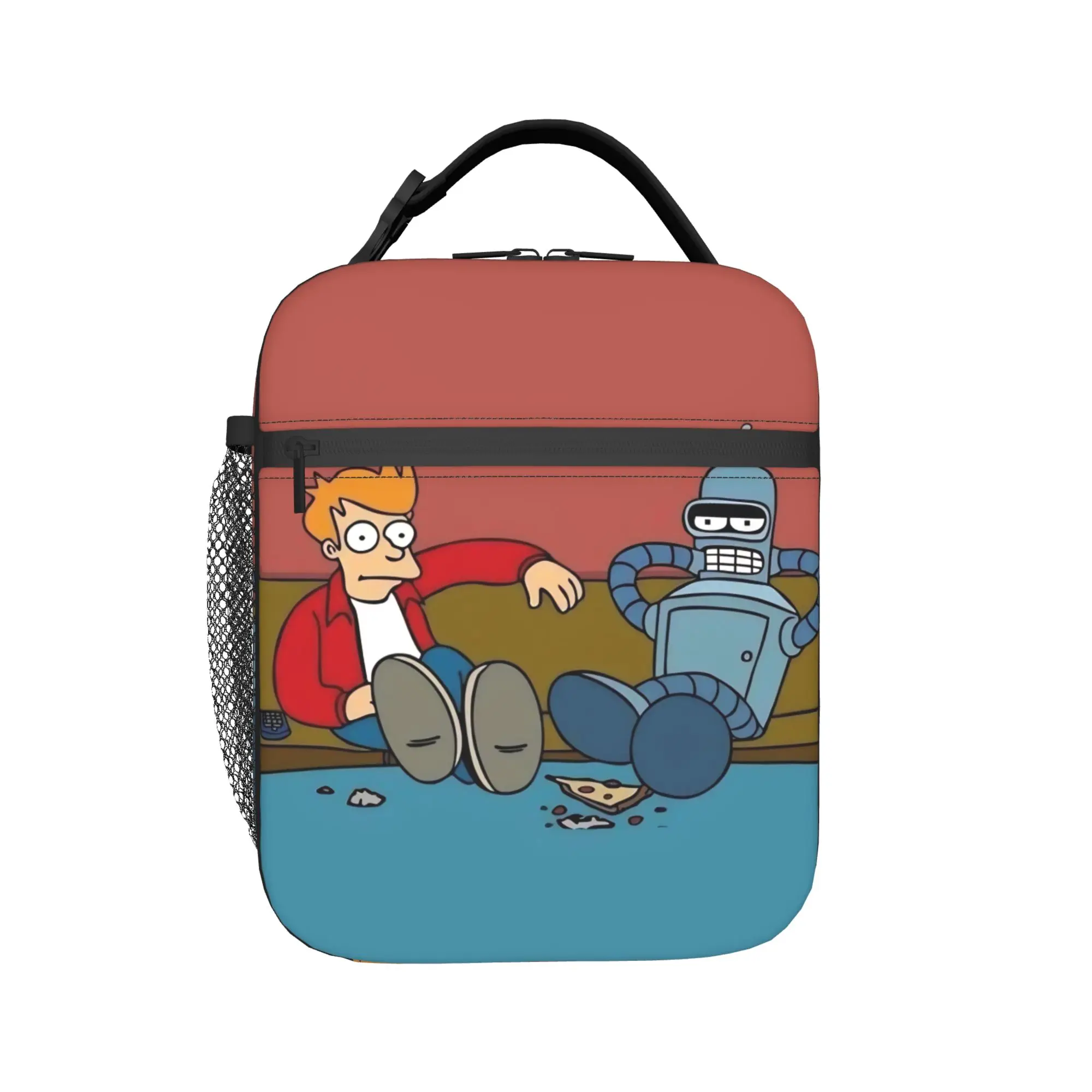 Futuramaed Benders Cartoon Comic Merch Insulated Lunch Tote Bag For Travel  Food Box Portable Cooler Thermal Bento Box