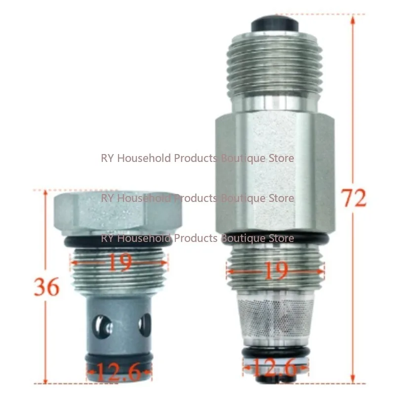 1 set of automobile lift pressure relief valve, one-way valve