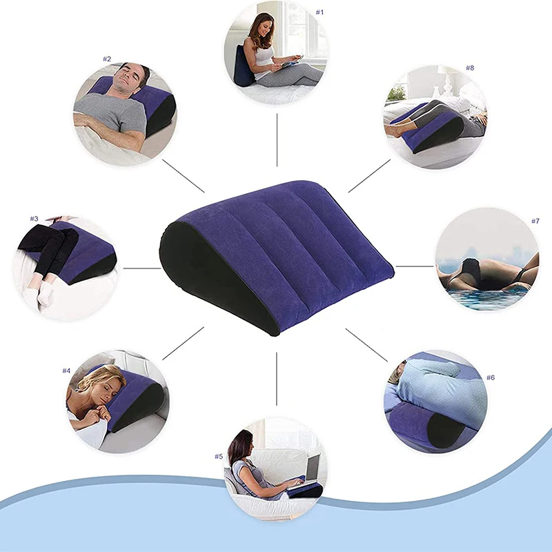 Inflatable Foot Pillow Elevation Leg Pillows For Travel Camping Sleeping Wedge Pillow Knee Cushion Portable Accessories PVC