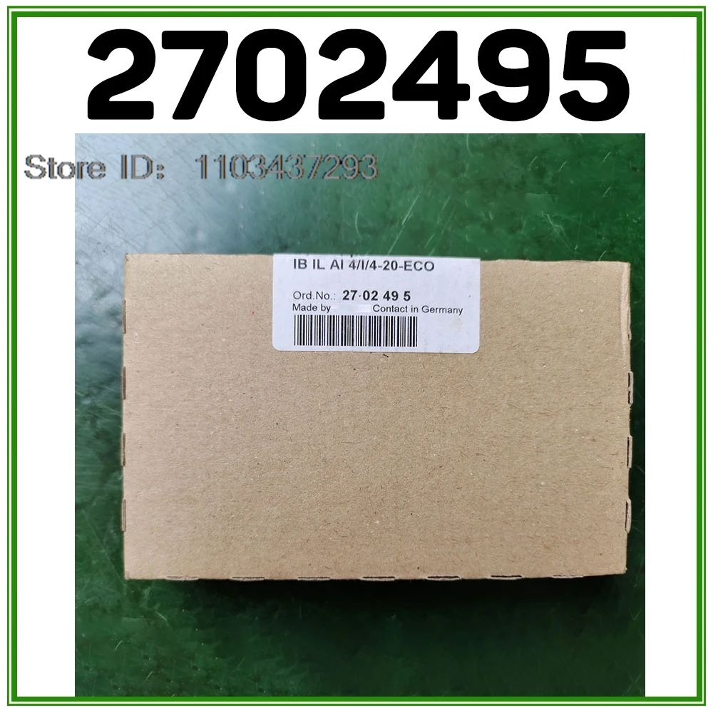 

IB IL AI 4/I/4-20-ECO 2702495 For Phoenix Analog Module Analog Input: 4. 4 mA ... 20 mA Connection Technology: 2-wire