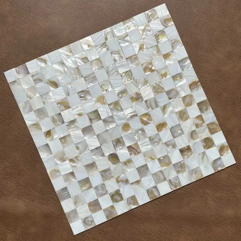 

Shell Mosaic Tile Natural White Mother of Pearl Wall Backsplash Bathroom Tiles fish scale sheet kitchen 17