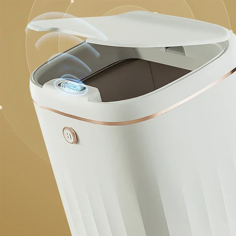 20-24L Bathroom Sensor Electric Wastebasket Bedroom Smart Trash Can Automatic Waterproof Recycle Bin for Living Room Kitchen New