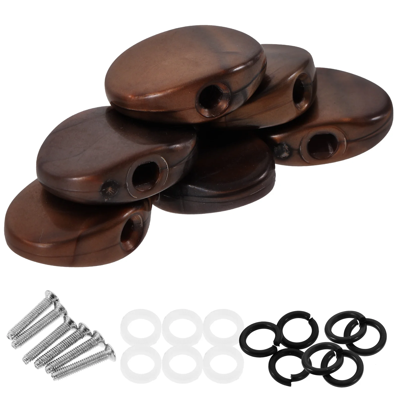 

6Pcs Acoustic Guitar Tuning Heads Replacement Plastic Tuning Peg Knobs Easy Install Guitar Upgrade Accessories