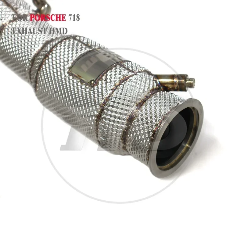 Abschnitt High Flow Rohre Abzweig Fallrohr Auspuffrohr mit für 718 Cayman Boxster 982