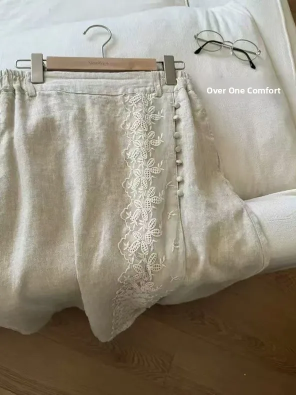 Retro Splicing Semplice Unico Aosphere High-End Sensazione Tubo dritto Gonna lunga Etichetta Faion da donna Rimosso