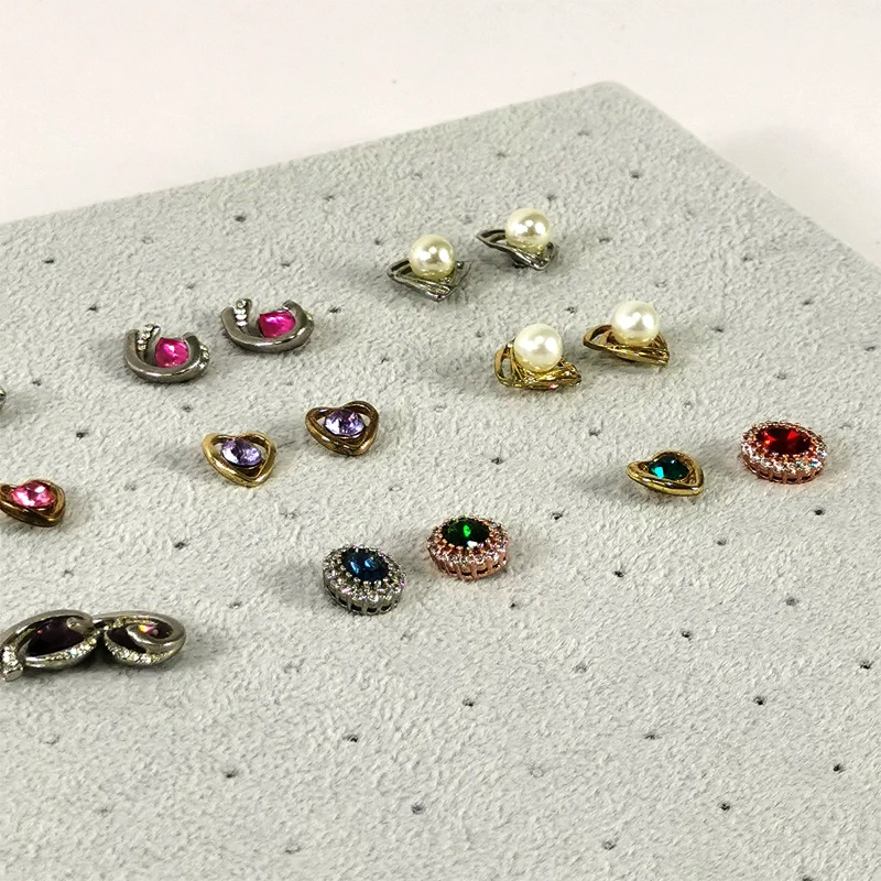 216 Holes Earrings Display Pad Studs Earrings Storage Jewelry Tray Inner Jewelry Box Insert Pad DIY Sponge Mat 33.5*22.5*1cm