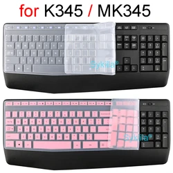 Keyboard Cover for Logitech MK345 K345 Protective Protector Skin Case Black Clear Pink Silicone TPU Skin Computer for Logi