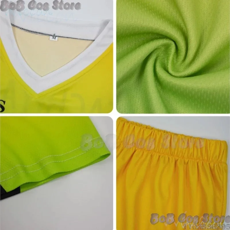 25COSItachiyama معهد موحد Sakusa Kiyoomi أنيمي تأثيري حلي الكرة الطائرة الصبي رقم 10 موحدة SKS معطف تي شيرت مجموعة الأخضر Y