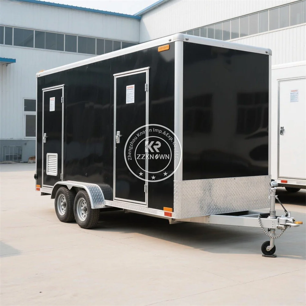

Premium Mobile Shower Trailer Portable Restroom Luxury Toilets Washroom Trailer for Sale