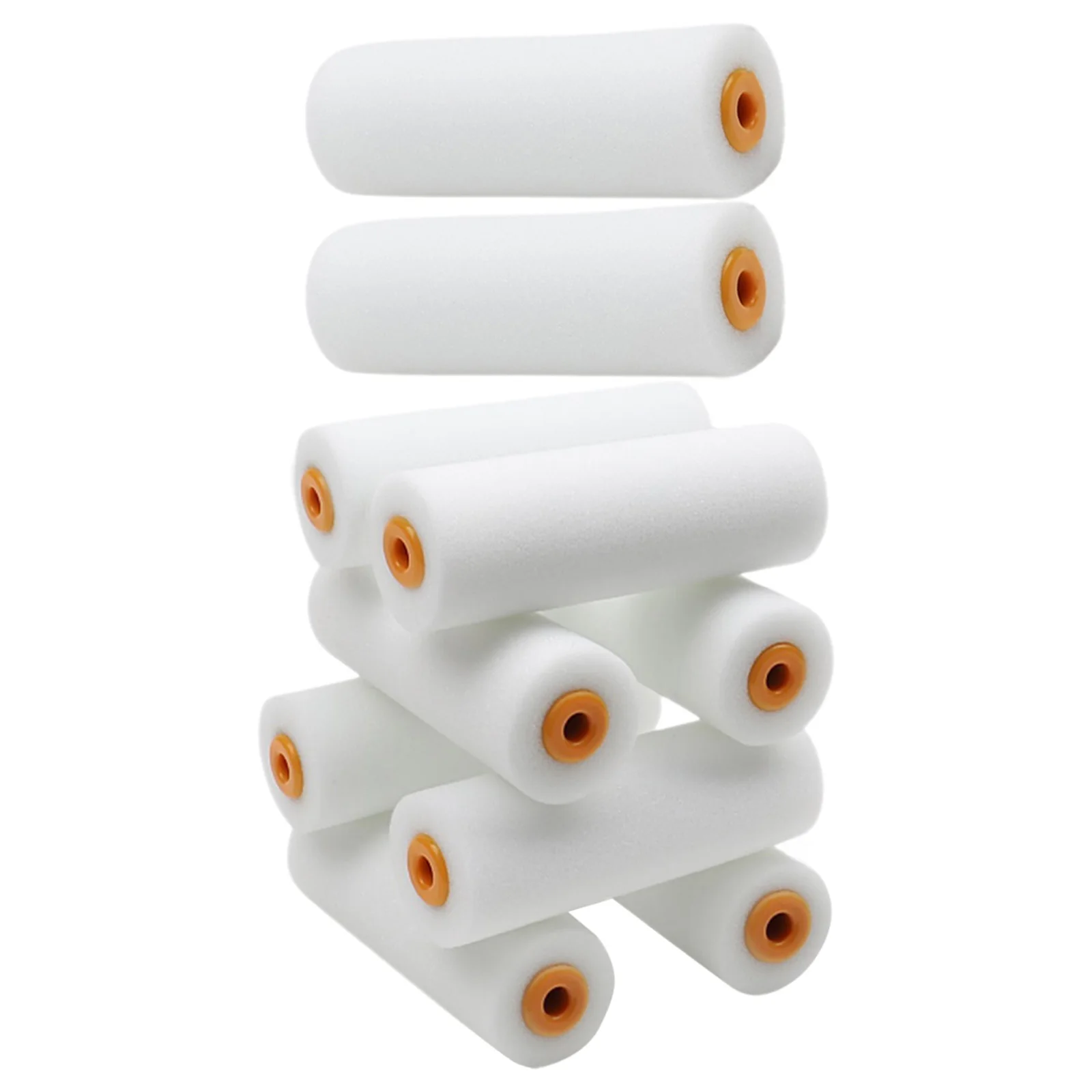 

10Pcs Sponge Paint Roller Sleeves Replacement Covers Small Size for Wall Painting and House Painting Roller Frame Use
