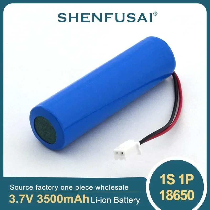 Durable 3.7V 3500mAh 18650 1S1P Rechargeable Lithium Battery with PH2.0-2P PCB for Fishing LEDLight Bluetooth Speaker